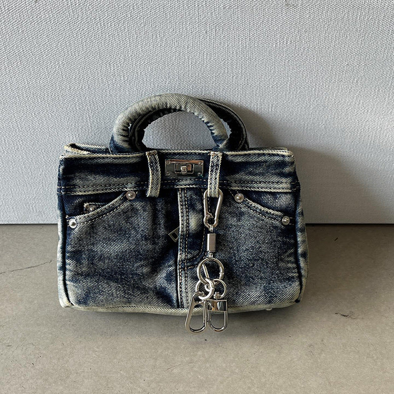 Denim Mini Crossbody Bag – Retro Style Shoulder Bag