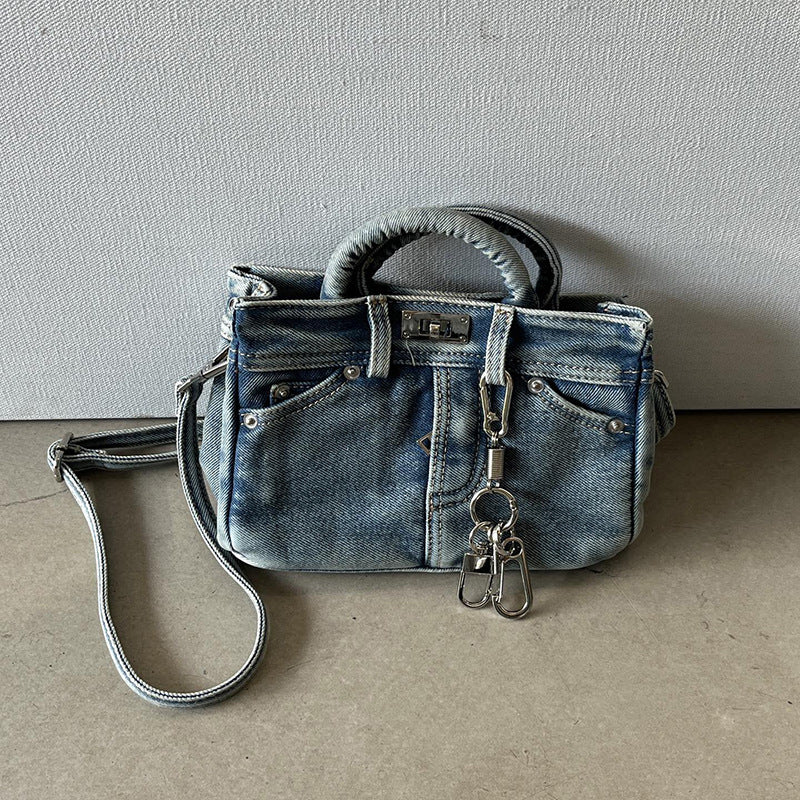 Denim Mini Crossbody Bag – Retro Style Shoulder Bag