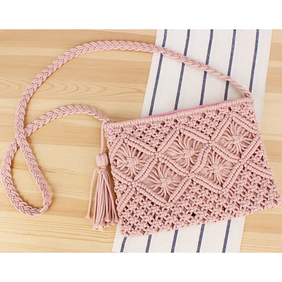 Tassel Woven Handbag – Retro Summer Beach Bag