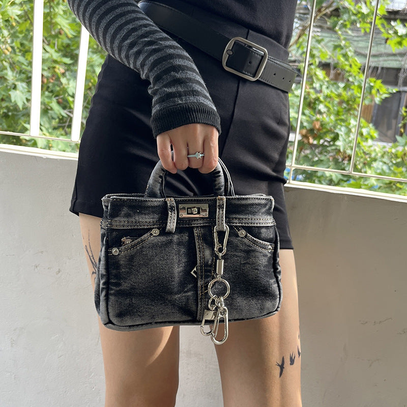 Denim Mini Crossbody Bag – Retro Style Shoulder Bag