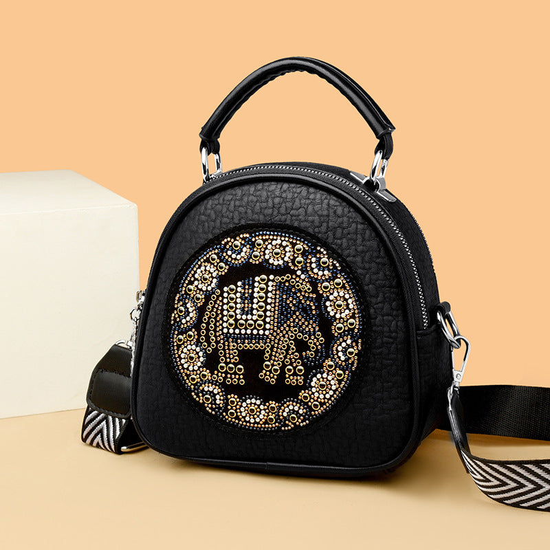 Multi-Layer Vintage Tote Bag – Large Capacity Crossbody