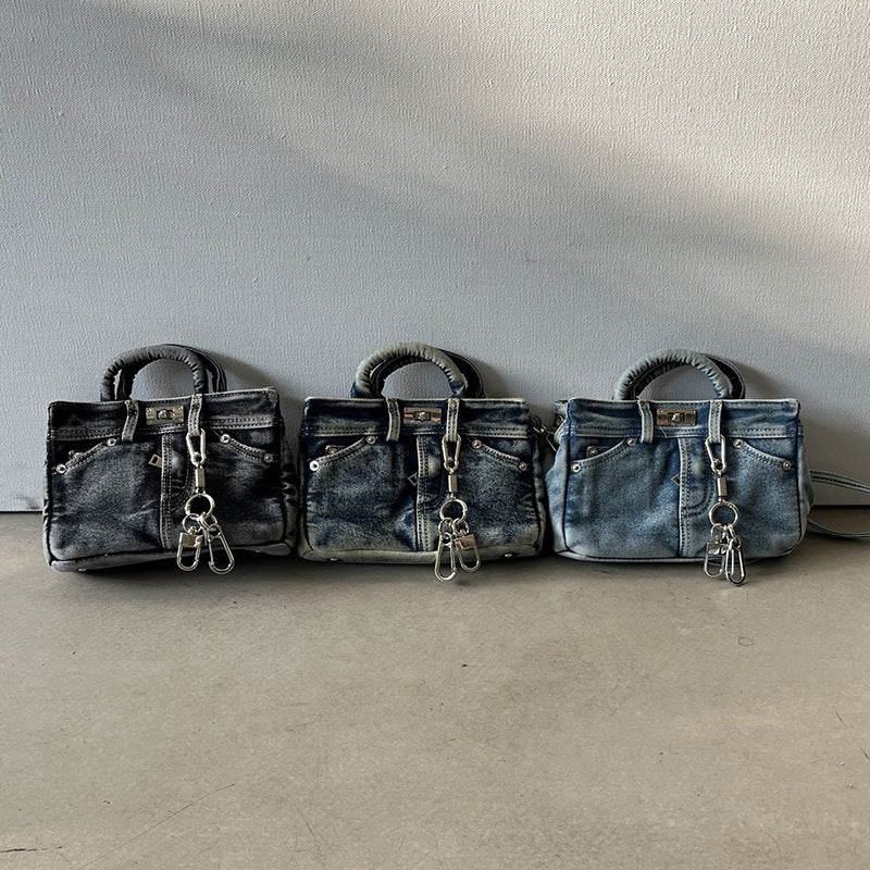 Denim Mini Crossbody Bag – Retro Style Shoulder Bag