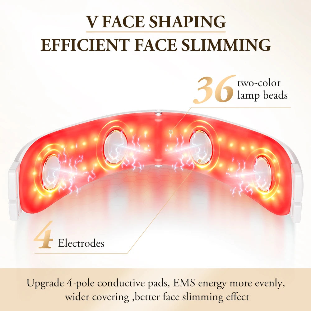 V-Face Lifting Microcurrent Beauty Device – Red/Blue Light