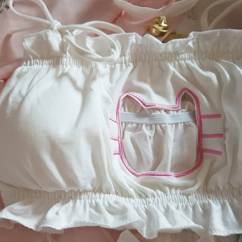 Wire-Free Lace Bra & Panty Set – Soft Sleepwear