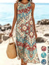 Bohemian Floral Sundress floral print