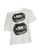 Mouth Print T Shirt digital print