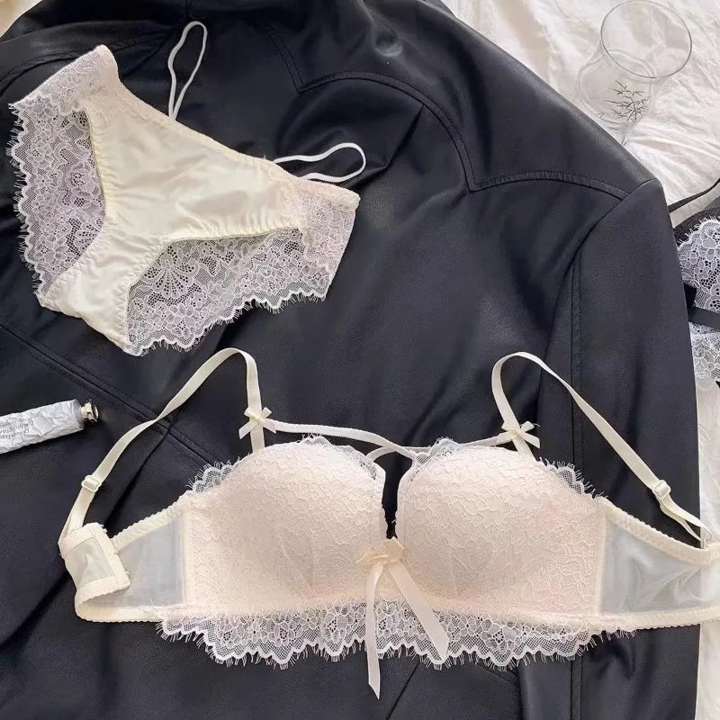 Lace Cut-Out Bralette Set – Padded Two-Piece