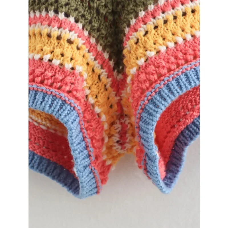 Striped Knit Set colorful design