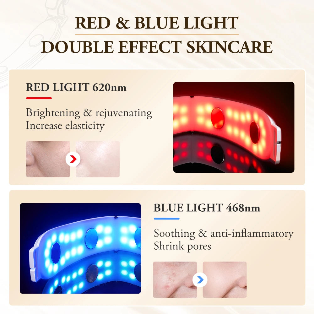 V-Face Lifting Microcurrent Beauty Device – Red/Blue Light
