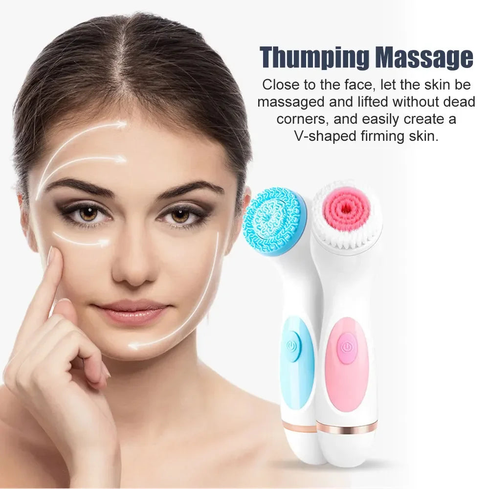 3-in-1 Ultrasonic Facial Cleansing Brush