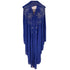 Moroccan Hooded Abaya featuring a stylish design with wide batwing sleeves and a flowing maxi silhouette.