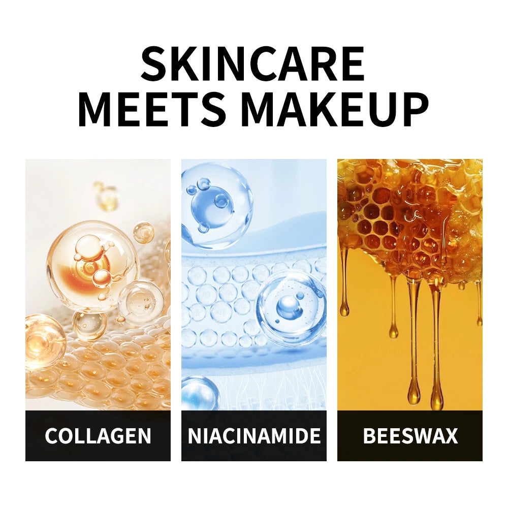 Color Changing Foundation Stick Korean Cover Cream Stick High Coverage Waterproof Dual-Ended with Brush  Base Makeup