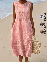 Bohemian floral sundress flowing midi style