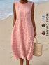 Bohemian floral sundress flowing midi style