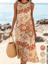 Bohemian floral sundress with pockets