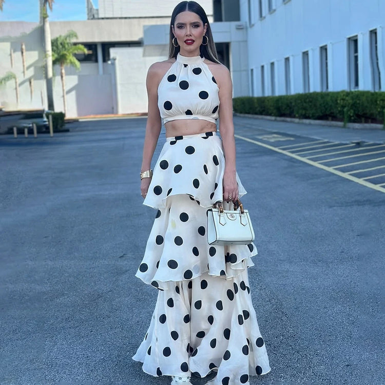 Polka Dot Dress Set polka dot pattern