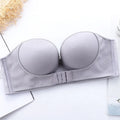 Invisible Strapless Push-Up Bra – Front Buckle