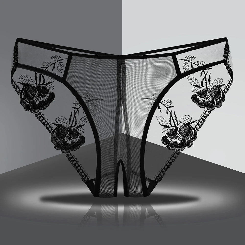 Low-Waist Lace Briefs – Sheer Everyday Panties
