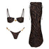 3 Piece Bikini Set mid-waist design