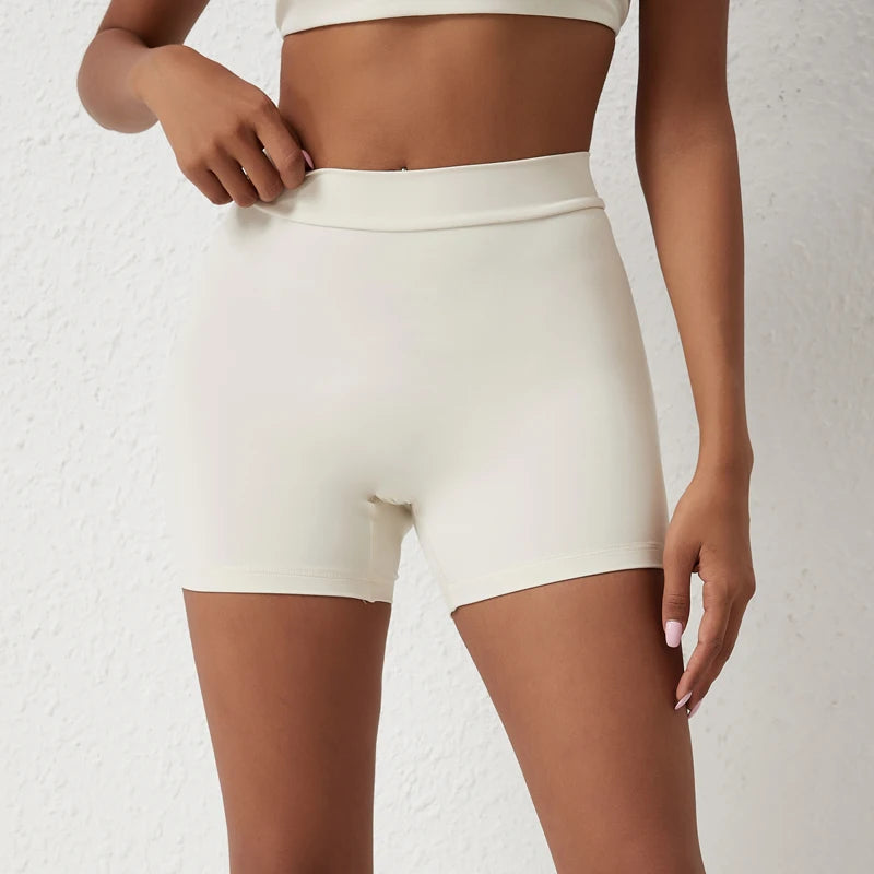 DIAS FIT JOY V-Back Shorts High Waisted Hip Lifting Yoga Shorts Women's Nylon Tight Fitting Shorts Training Sports Fitness Pants