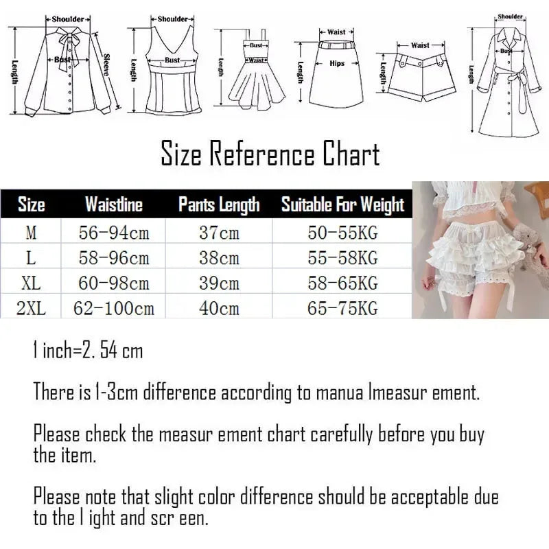 Pleated Bow-Knot Safety Shorts – Vintage Style