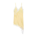 Satin Lace Backless Slip Dress
