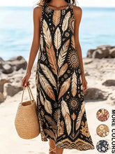 Bohemian floral sundress flowing midi style