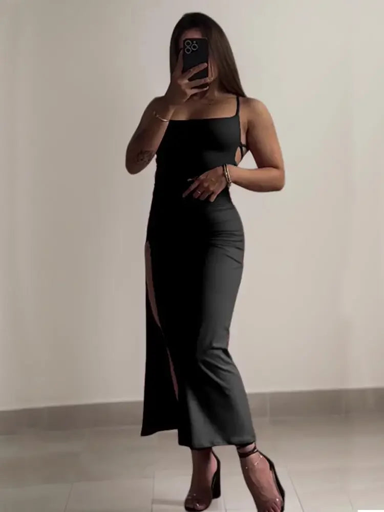 Halter Strap Fitted Summer Dress