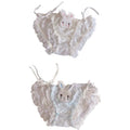 2-Piece Lace-Up Ruffle Panty Set