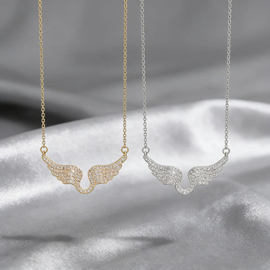1PC Angel Wing Necklace For Women Gold Color Angle&