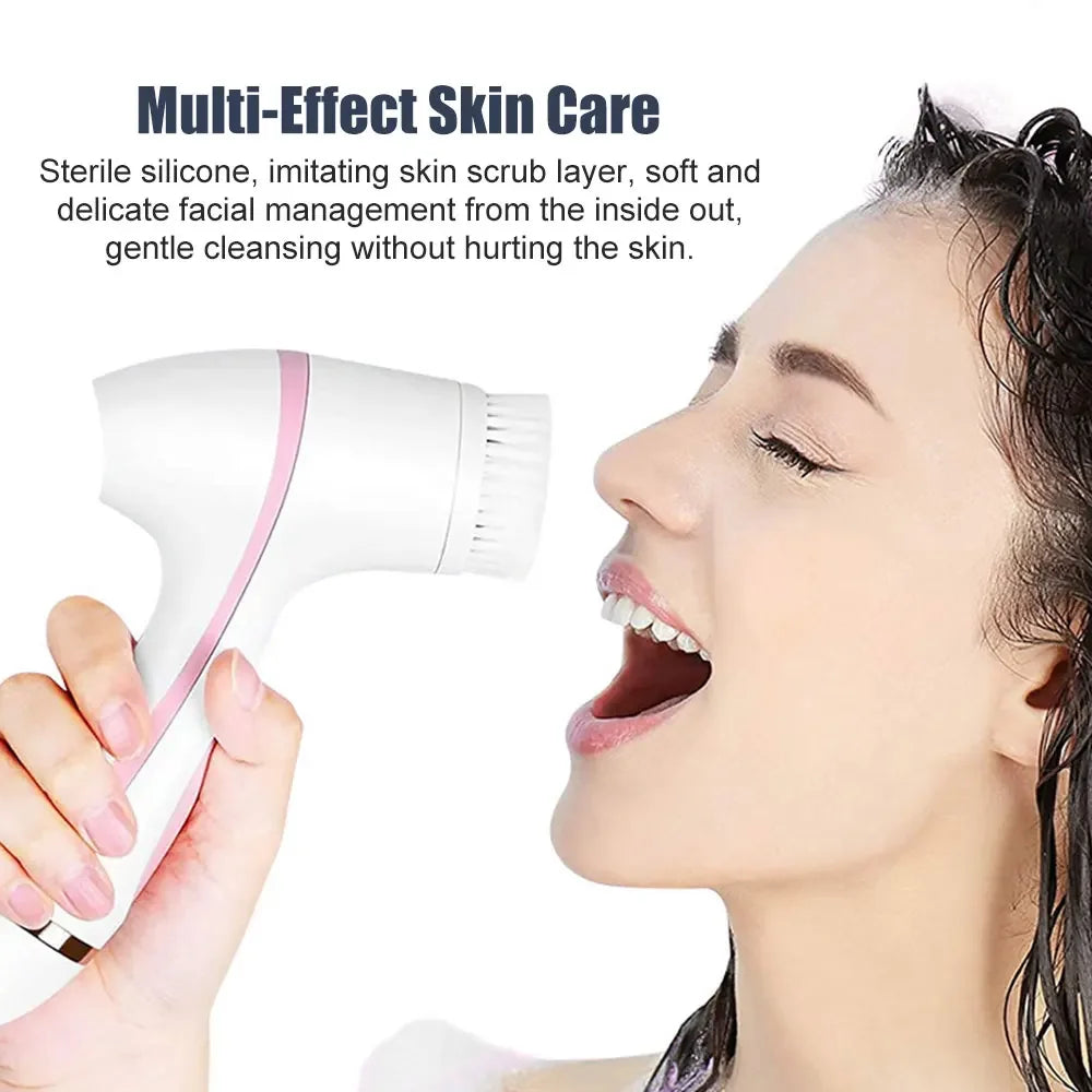 3-in-1 Ultrasonic Facial Cleansing Brush