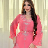 Muslim Abaya for Women with elegant embroidery and long sleeves, perfect for modest everyday wear.