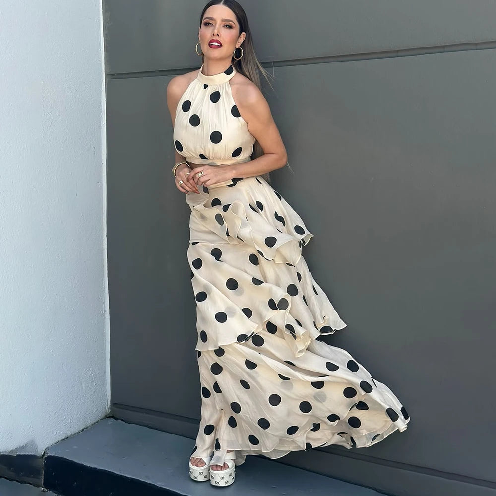 Polka Dot Dress Set polka dot pattern