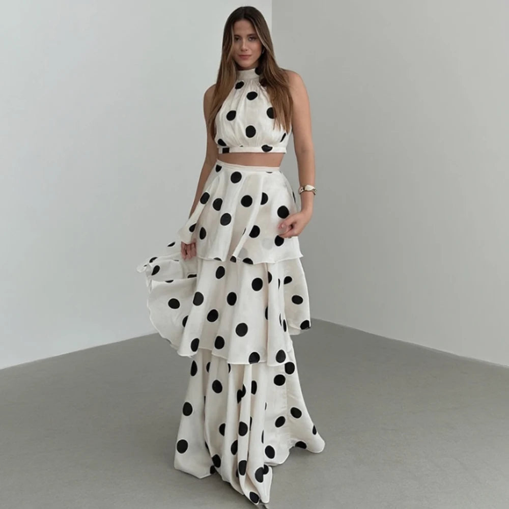 Polka Dot Dress Set polka dot pattern