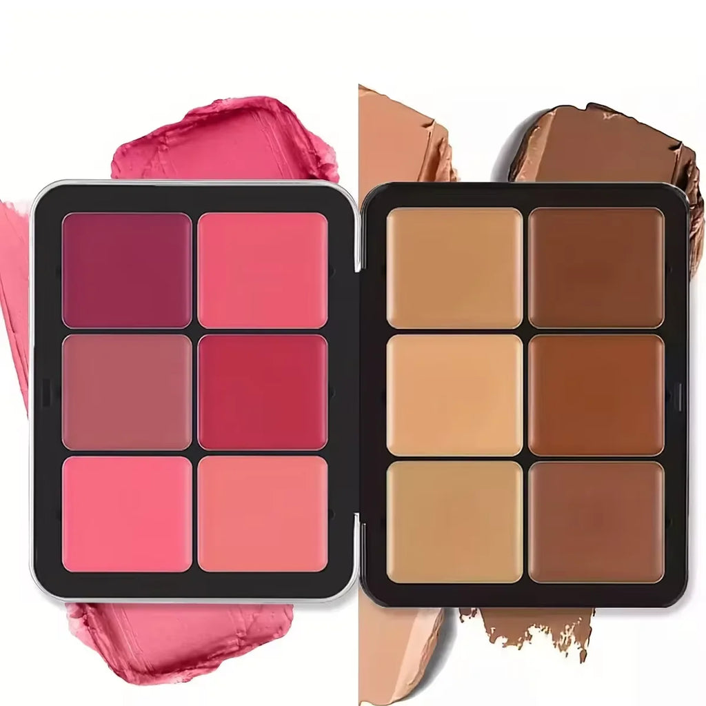 12-Color Concealer & Blush Contour Palette