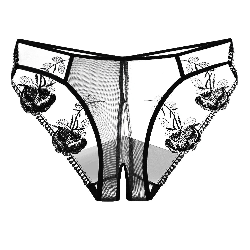 Low-Waist Lace Briefs – Sheer Everyday Panties
