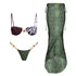 3 Piece Bikini Set mid-waist design