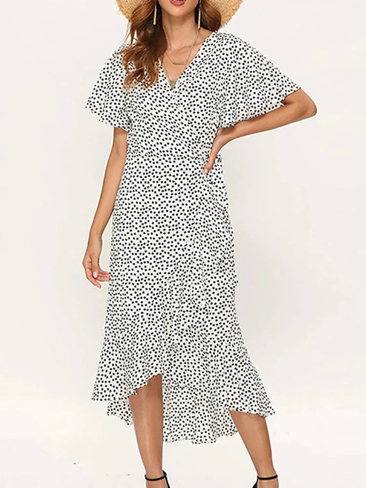 Floral Boho Maxi Dress floral print
