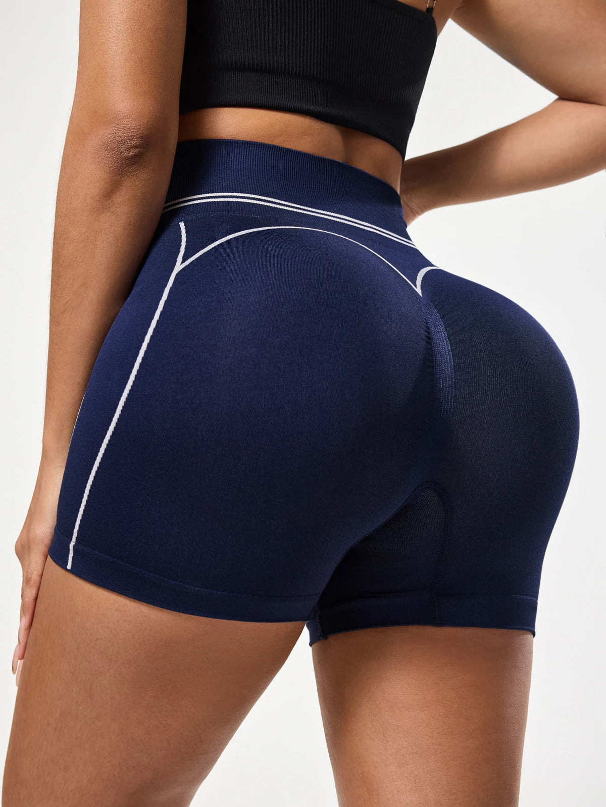 LLHOSO High Waist Yoga Shorts Tummy Control
