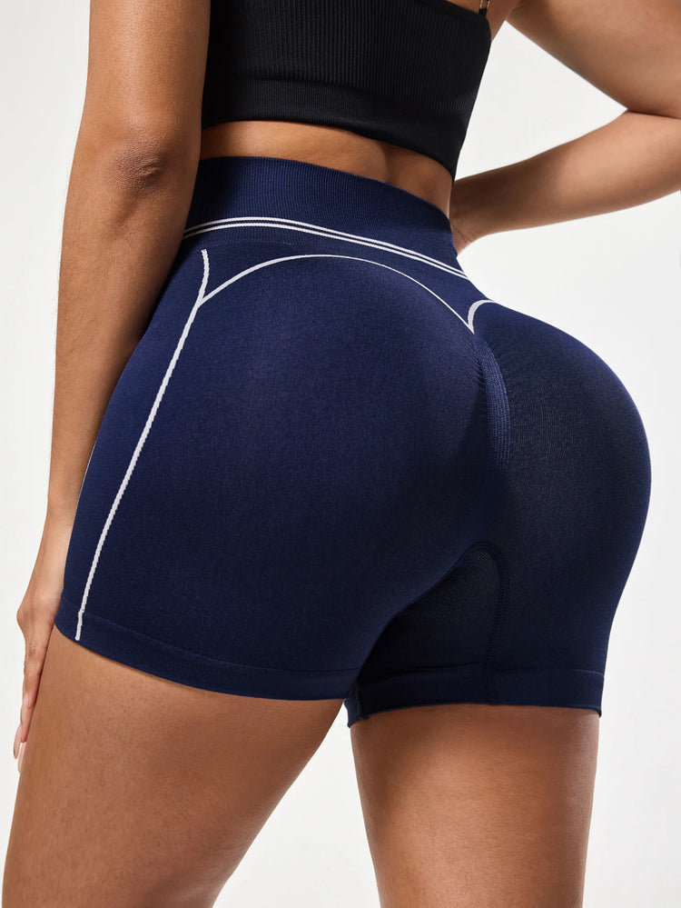 LLHOSO High Waist Yoga Shorts Tummy Control