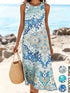 Bohemian Floral Sundress floral print