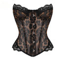 Leopard Print Mesh Corset – Slimming Bustier