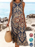 Bohemian floral sundress floral print