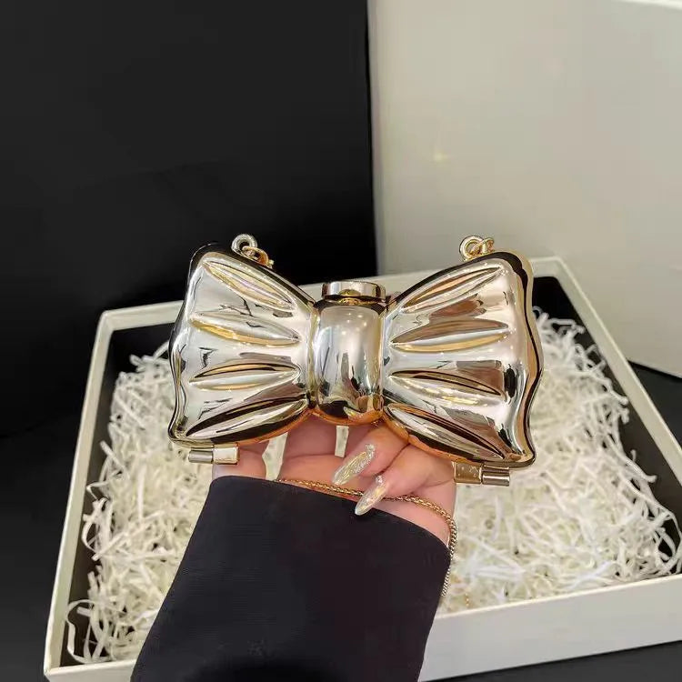 Golden Evening Bag Purses and Handbags Luxury Designer Shoulder Bags Funny Shape Party Wedding Round Acrylic Shiny Clutch Purse
