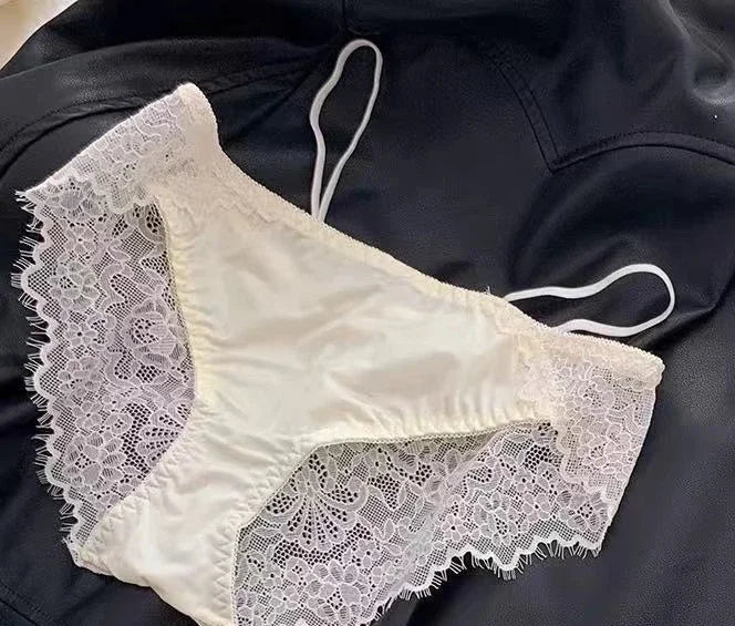 Lace Cut-Out Bralette Set – Padded Two-Piece