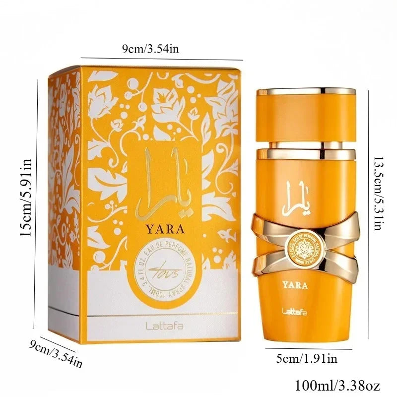 100ml Yara EDP for Women / Asad 100ml EDP for Men - Long Lasting Floral & Woody Arabian Perfume Spray, Luxury Scent Gift
