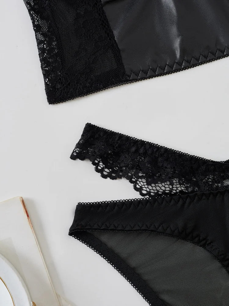 French Lace Bra & Panty Set – Breathable Mesh