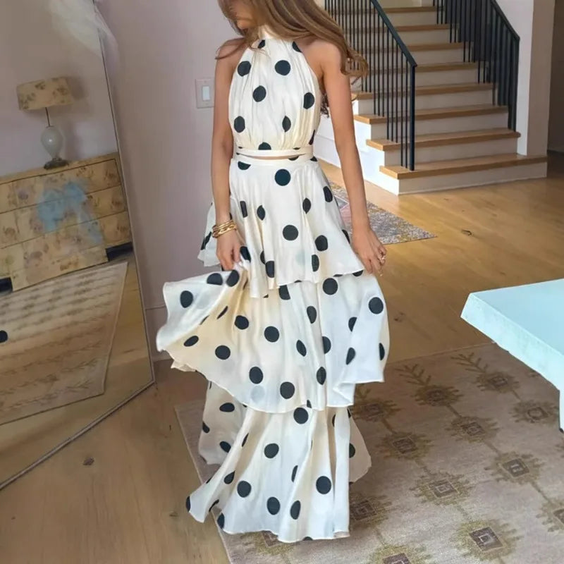 Polka Dot Dress Set polka dot pattern