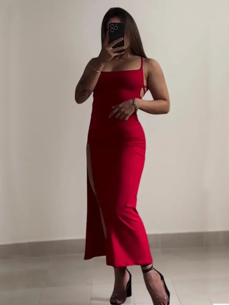 Halter Strap Fitted Summer Dress