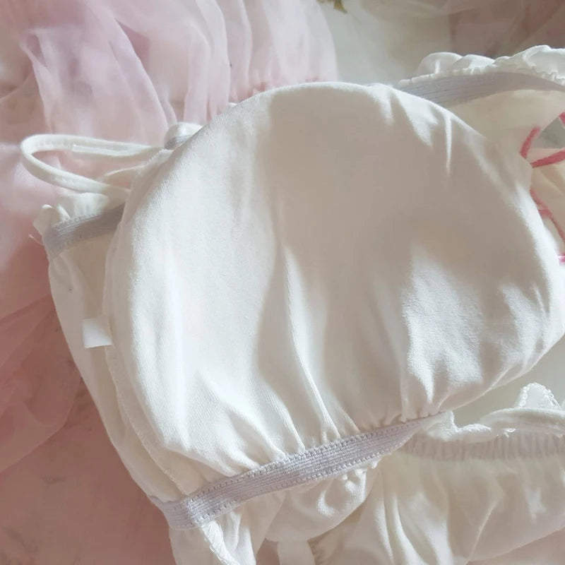 Wire-Free Lace Bra & Panty Set – Soft Sleepwear